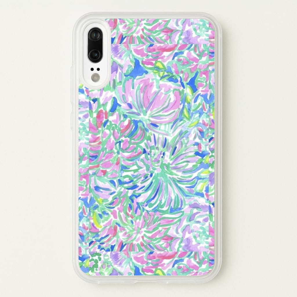 Colourful Floral Painting - Floral Phone Case for Huawei P20