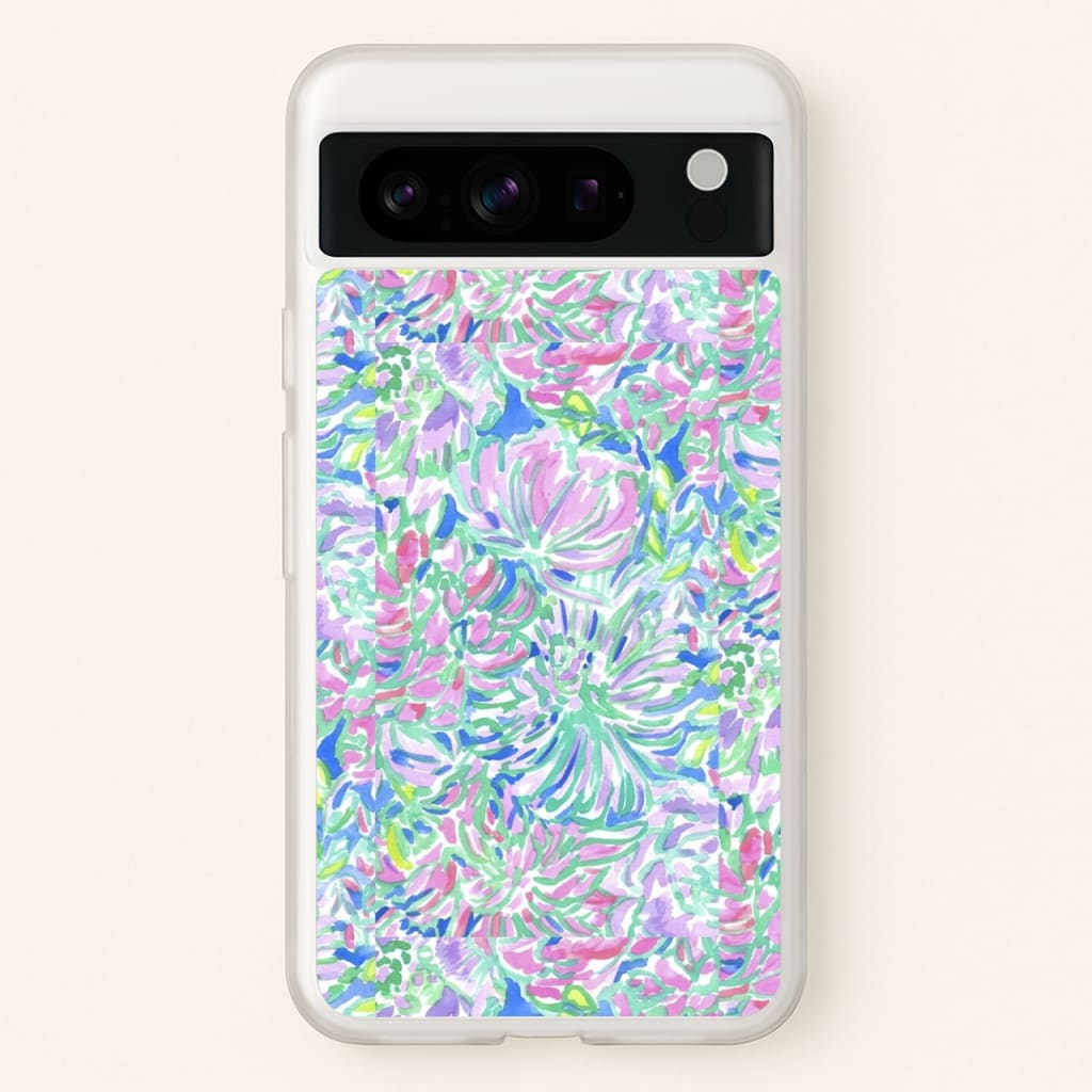 Colourful Floral Painting - Floral Phone Case for Google Pixel 8 Pro