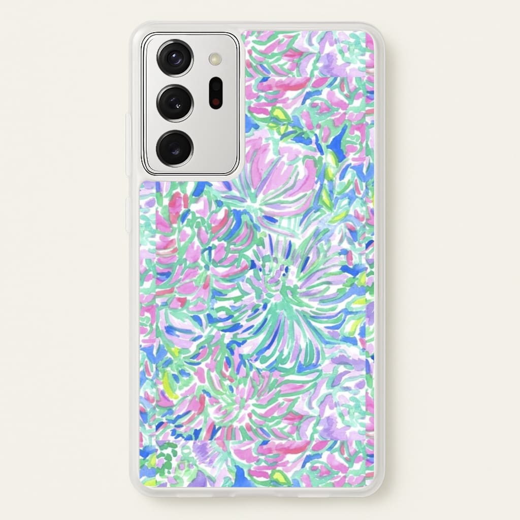 Colourful Floral Painting - Floral Phone Case for Galaxy Note 20 Ultra