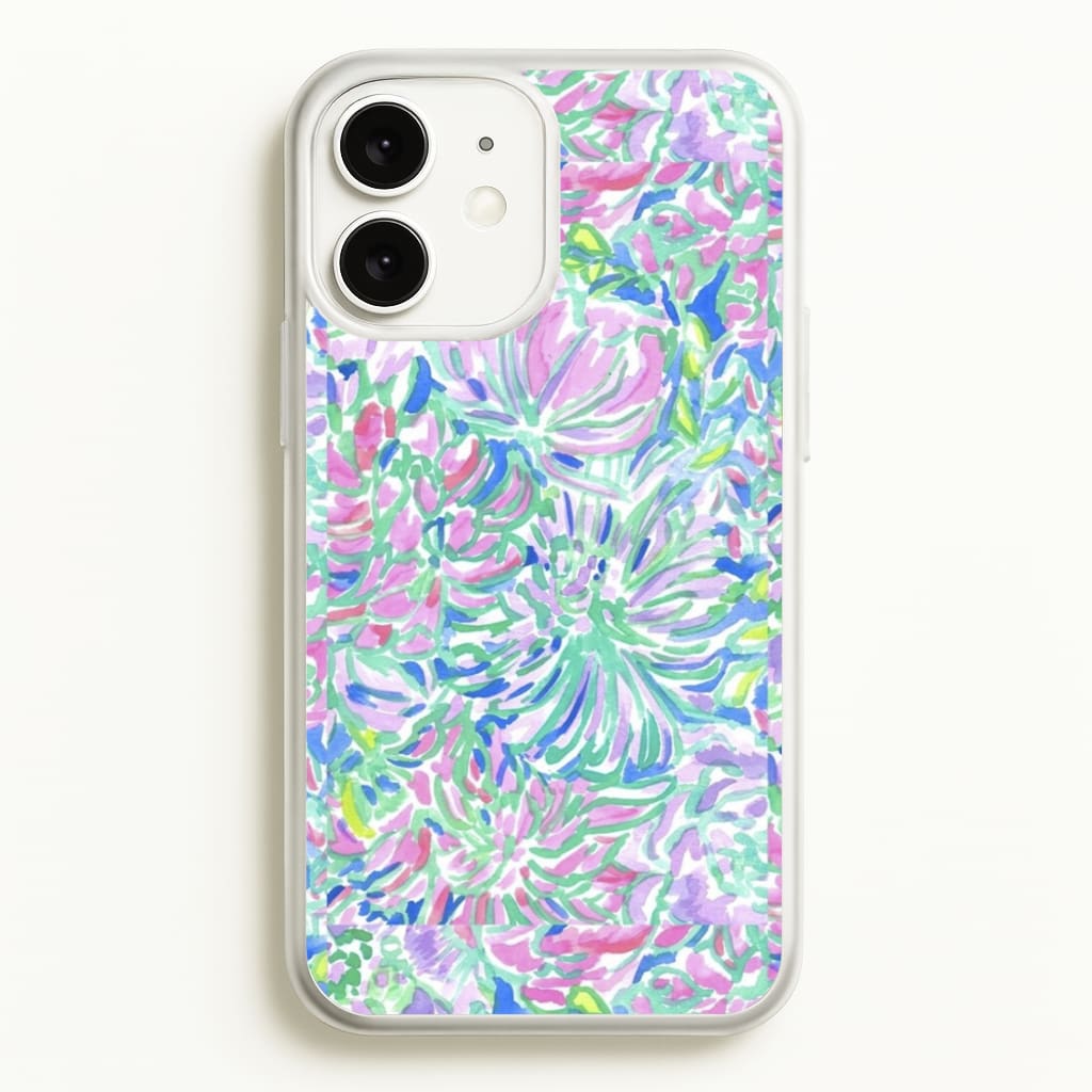 Colourful Floral Painting - Floral Phone Case for iPhone 11