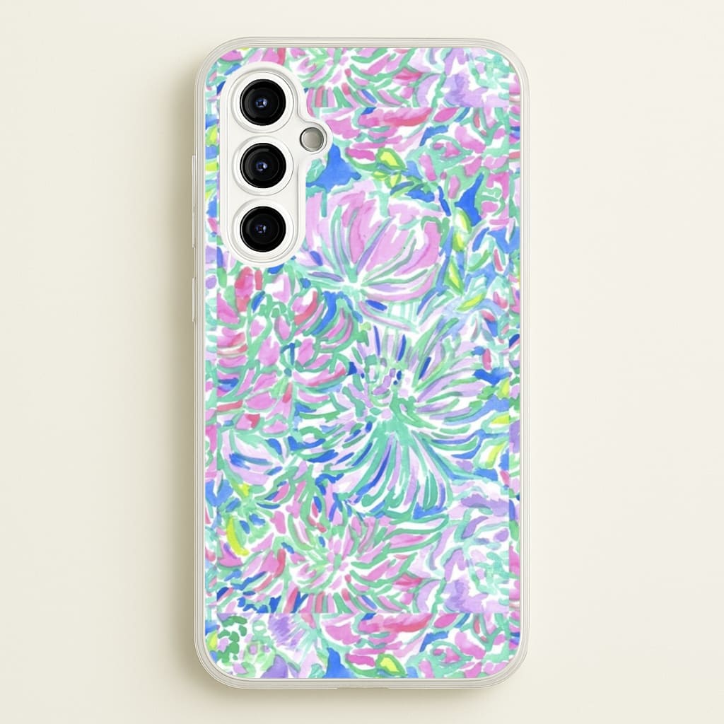 Colourful Floral Painting - Floral Phone Case for Galaxy A54