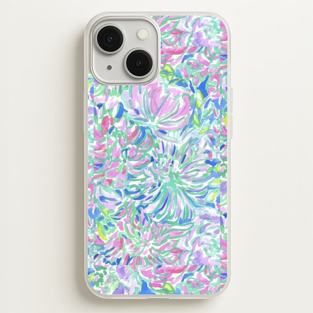 Colourful Floral Painting - Floral Phone Case for iPhone 13