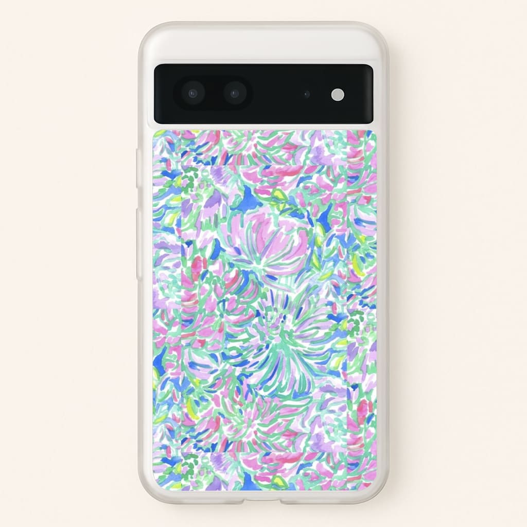 Colourful Floral Painting - Floral Phone Case for Google Pixel 7