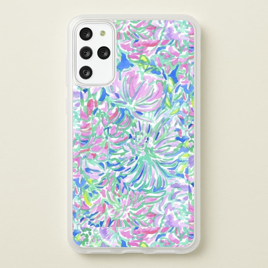 Colourful Floral Painting - Floral Phone Case for Galaxy S20 Plus