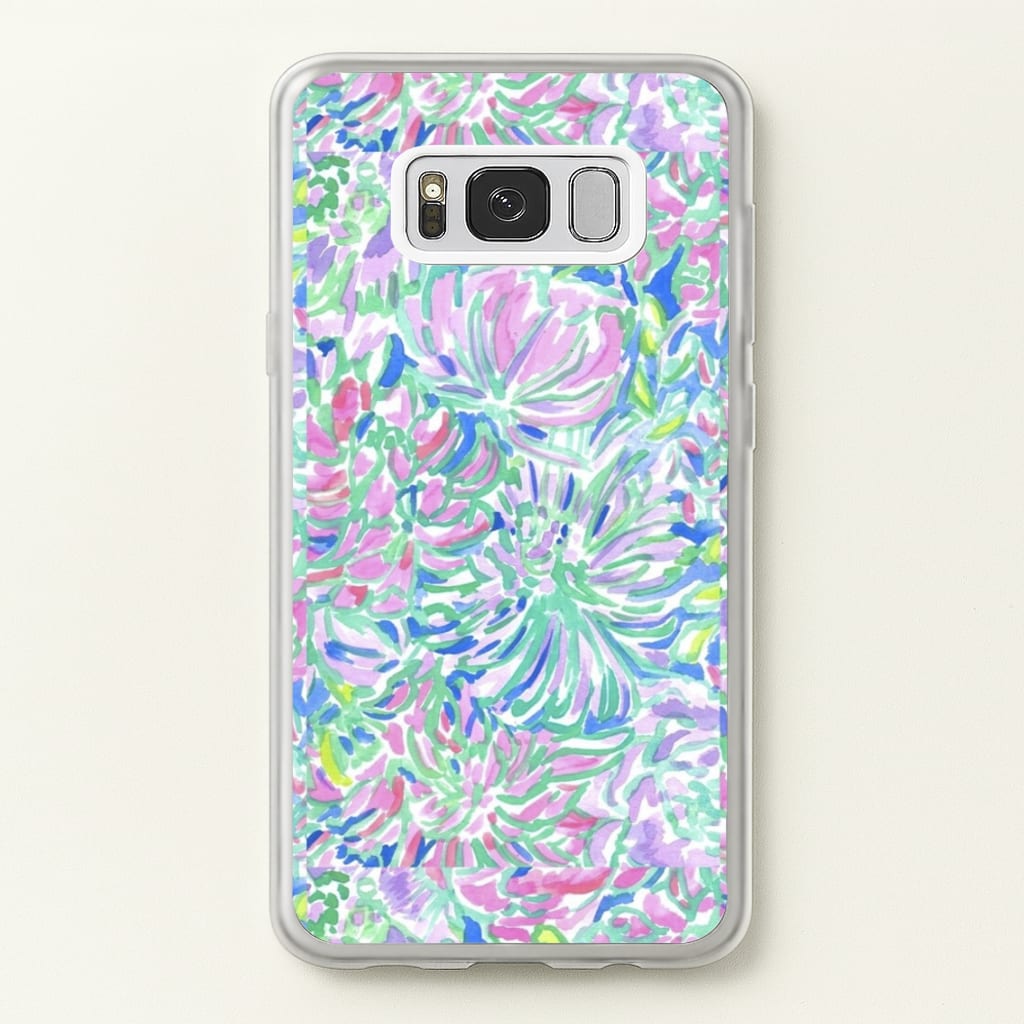 Colourful Floral Painting - Floral Phone Case for Galaxy S8 Plus