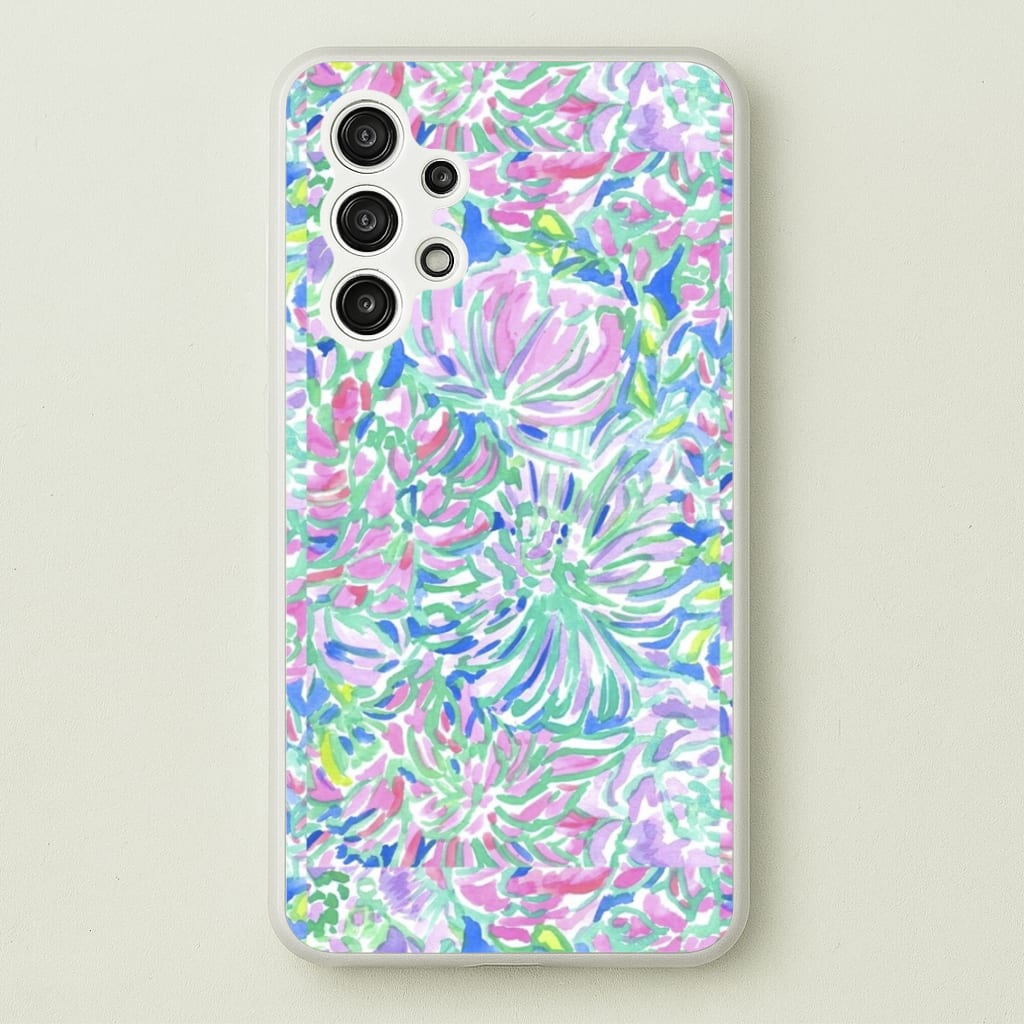 Colourful Floral Painting - Floral Phone Case for Galaxy A13