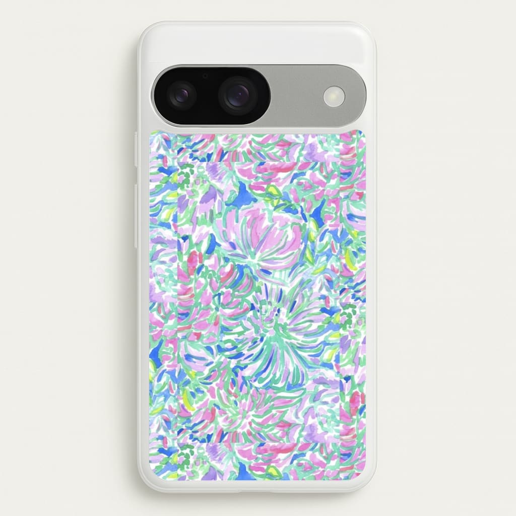Colourful Floral Painting - Floral Phone Case for Google Pixel 9 / 9 Pro