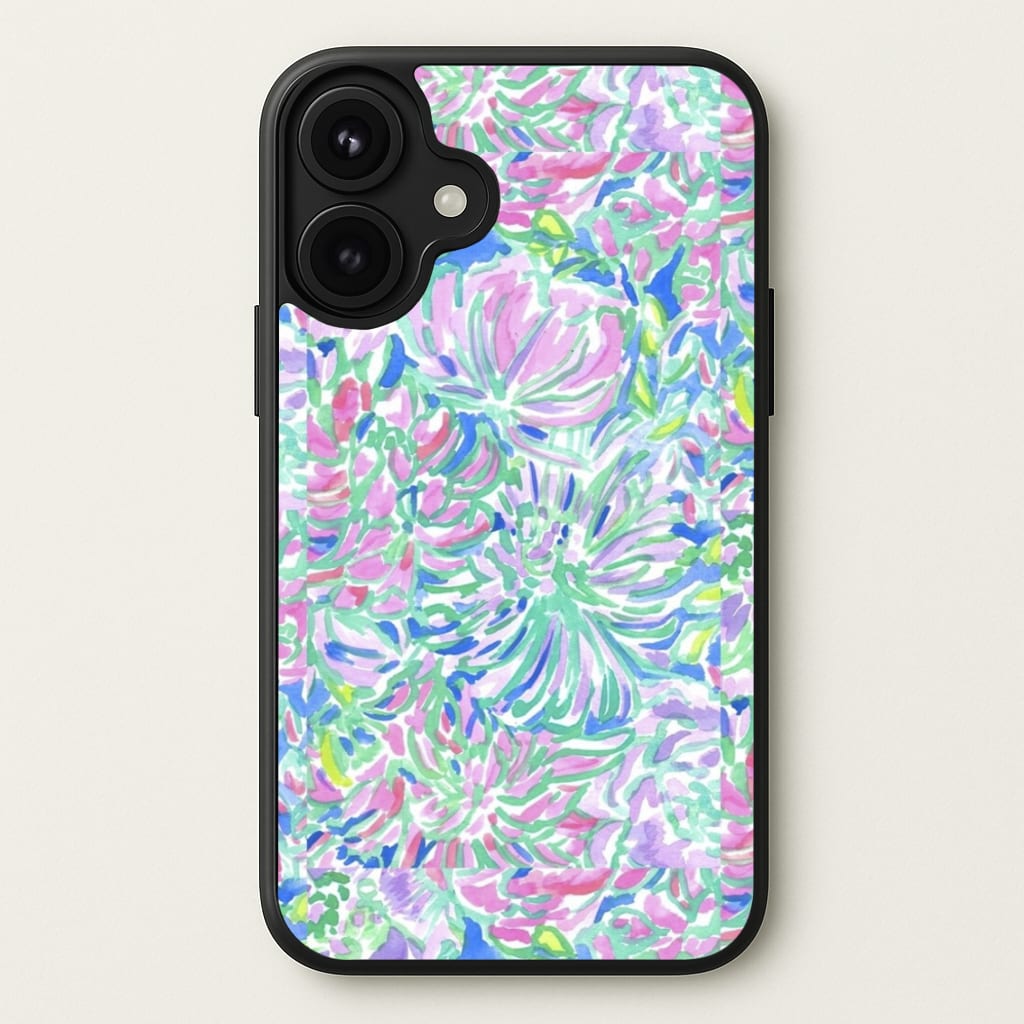 Colourful Floral Painting Phone Case for iPhone 17