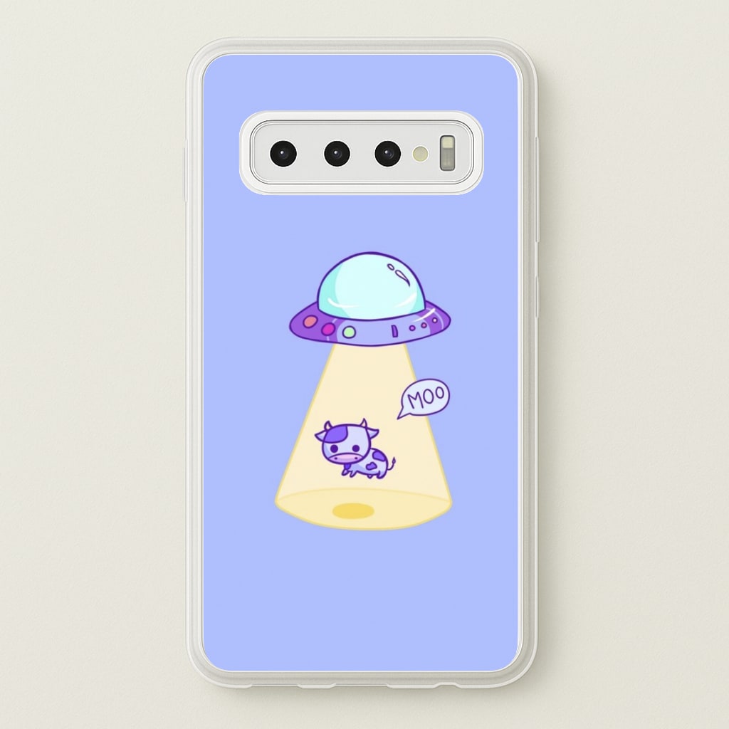 Cow Abduction - Animal Phone Case for Galaxy S10 Plus