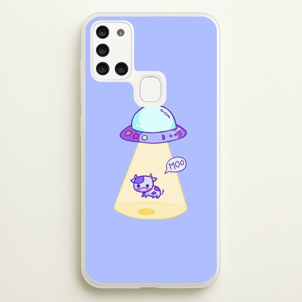 Cow Abduction - Animal Phone Case for Galaxy A21s