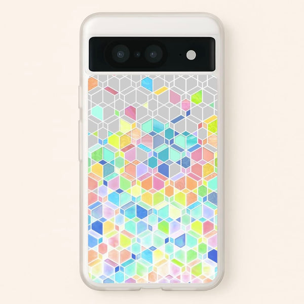Bright Hexagon Pattern - Pattern Phone Case for Google Pixel 8