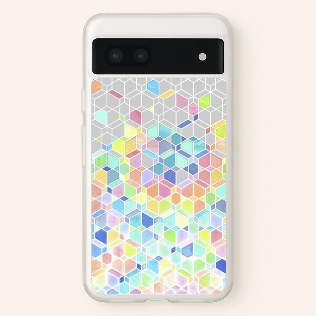 Bright Hexagon Pattern - Pattern Phone Case for Google Pixel 6a