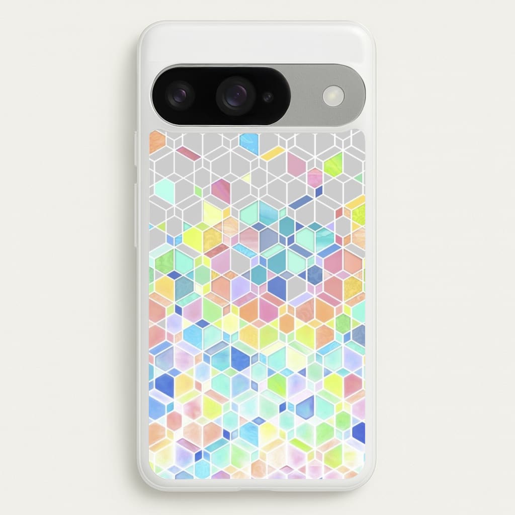 Bright Hexagon Pattern Phone Case for Google Pixel 10 / 10 Pro