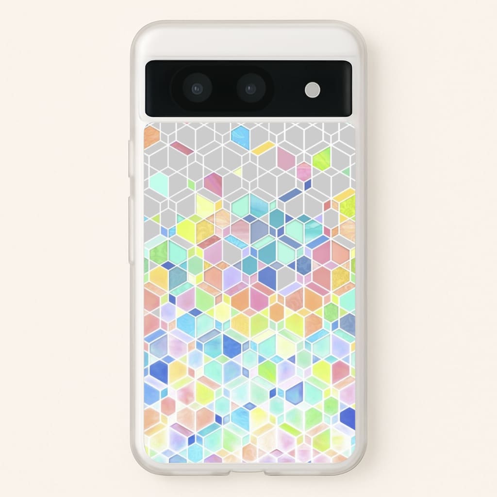Bright Hexagon Pattern - Pattern Phone Case for Google Pixel 8a