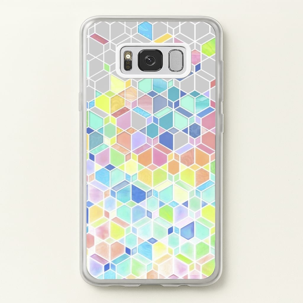 Bright Hexagon Pattern - Pattern Phone Case for Galaxy S8