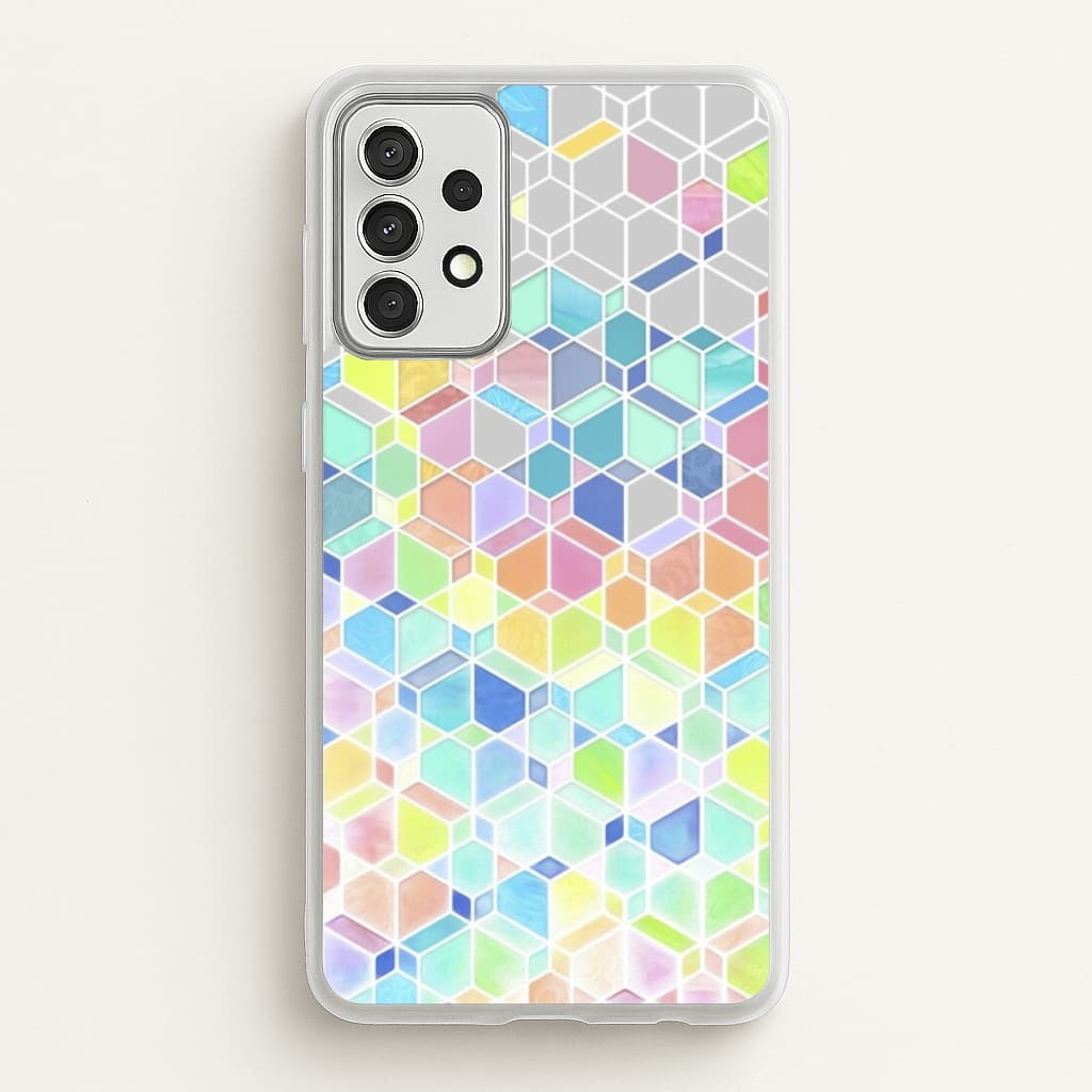 Bright Hexagon Pattern - Pattern Phone Case for Galaxy A52 / A52s