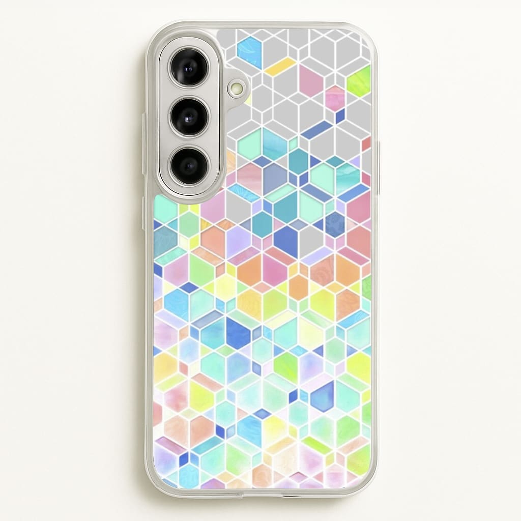 Bright Hexagon Pattern - Pattern Phone Case for Galaxy A56