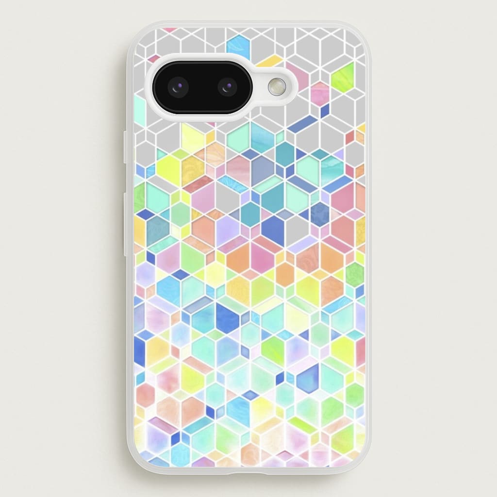 Bright Hexagon Pattern - Pattern Phone Case for Google Pixel 9a