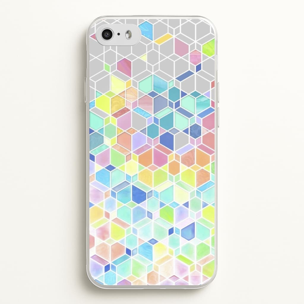Bright Hexagon Pattern - Pattern Phone Case for iPhone 5 / 5s / SE 2016