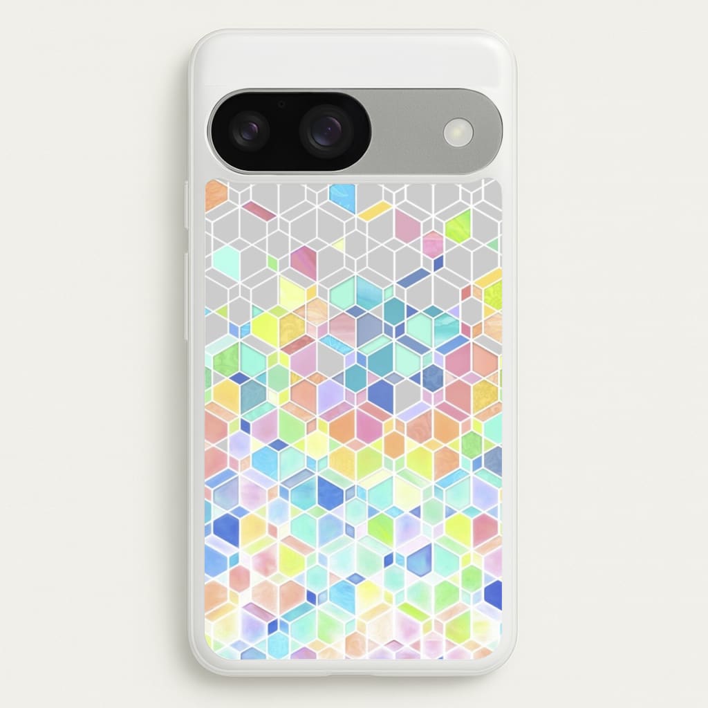 Bright Hexagon Pattern - Pattern Phone Case for Google Pixel 9 / 9 Pro
