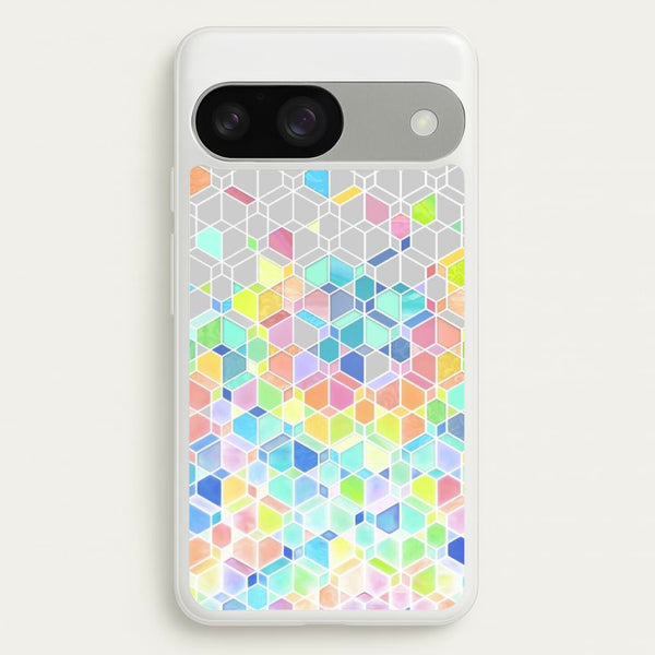 Bright Hexagon Pattern - Pattern Phone Case for Google Pixel 9 / 9 Pro