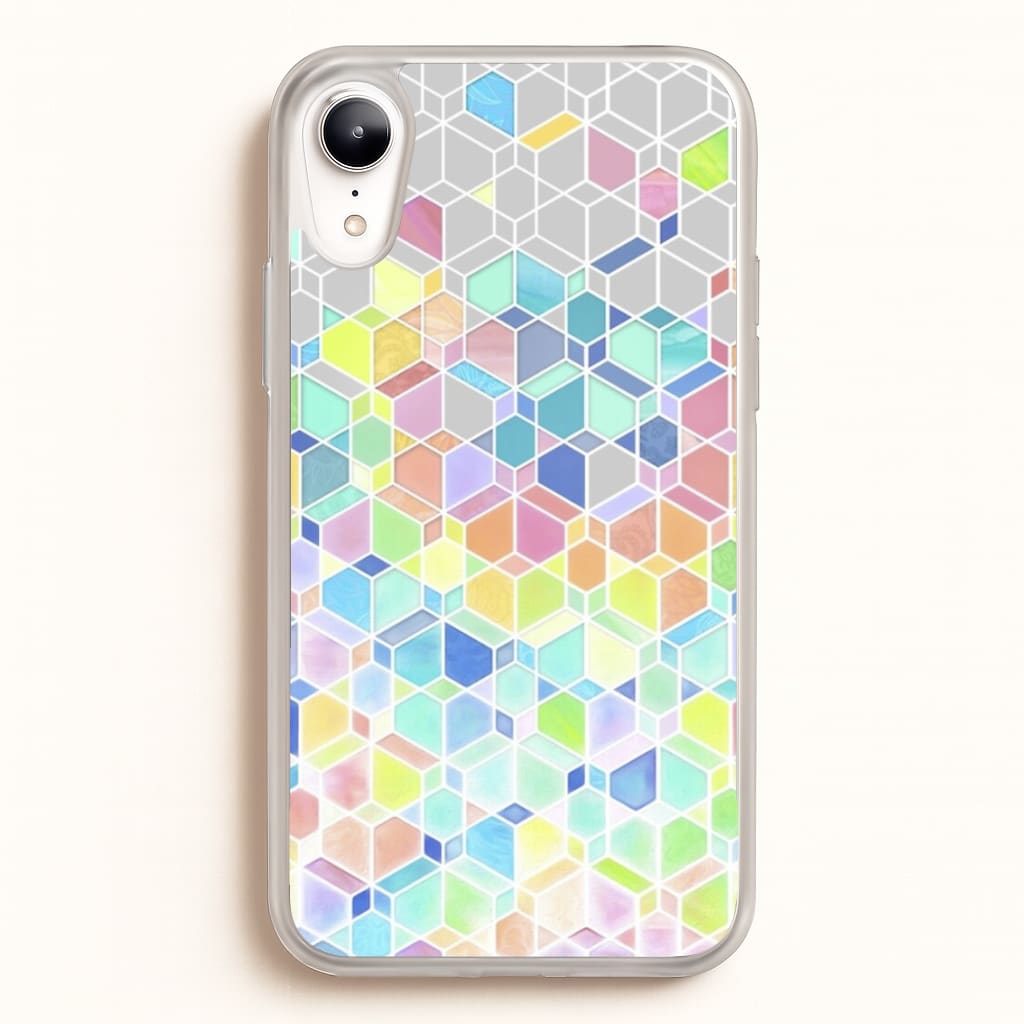 Bright Hexagon Pattern - Pattern Phone Case for iPhone XR