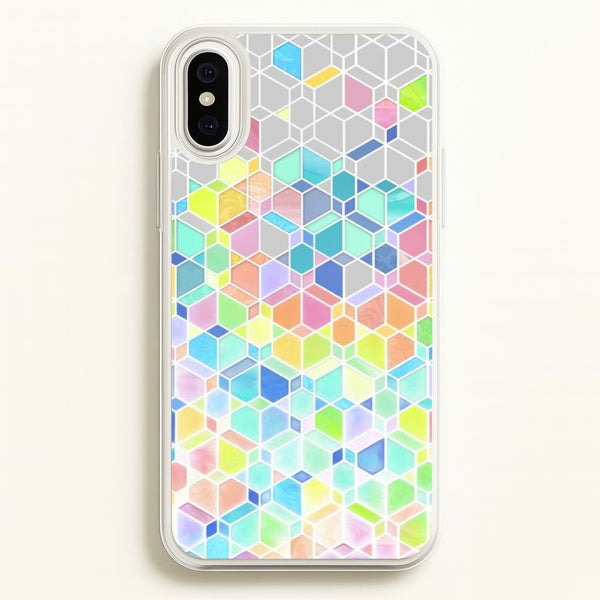 Bright Hexagon Pattern - Pattern Phone Case for iPhone XS Max