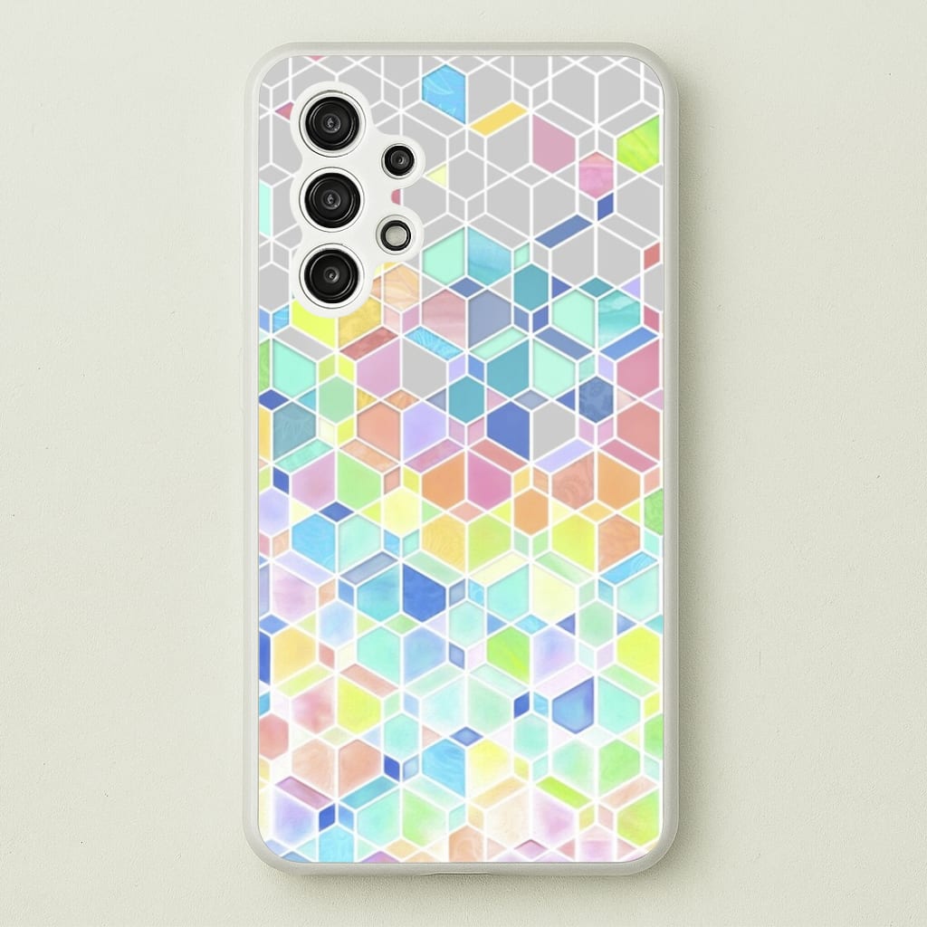 Bright Hexagon Pattern - Pattern Phone Case for Galaxy A13