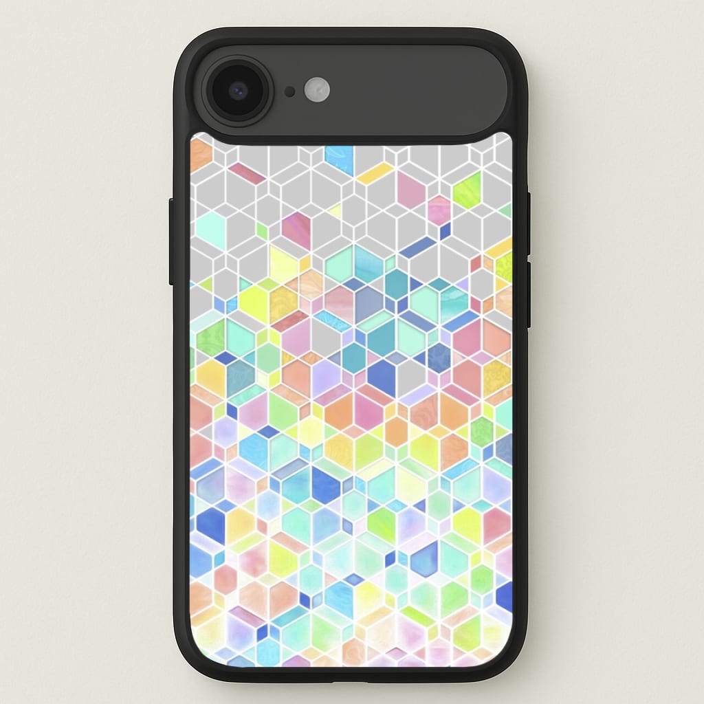 Bright Hexagon Pattern Phone Case for iPhone 17 Air