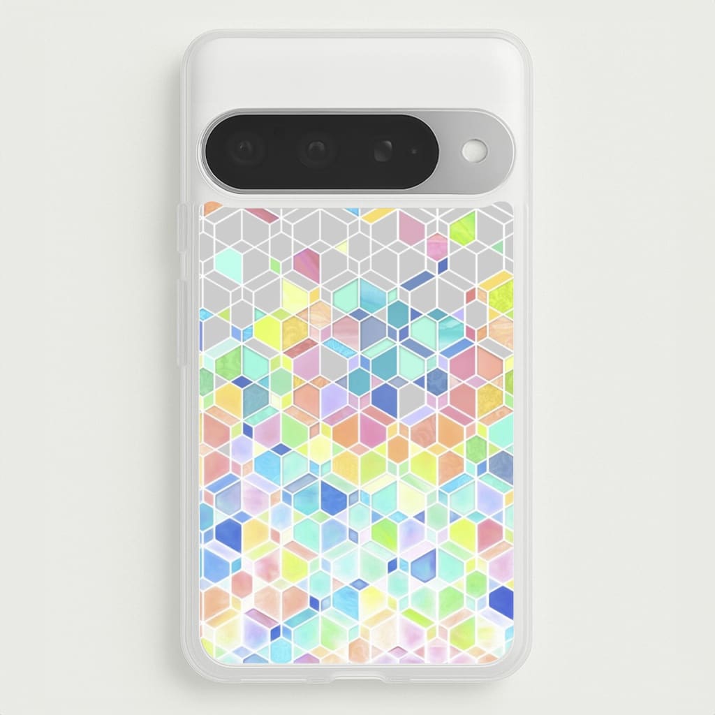 Bright Hexagon Pattern Phone Case for Google Pixel 10 Pro XL