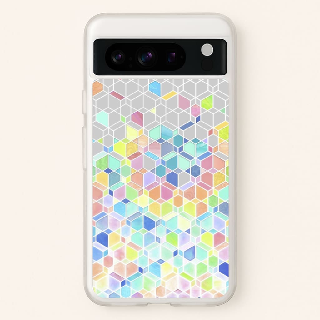 Bright Hexagon Pattern - Pattern Phone Case for Google Pixel 8 Pro