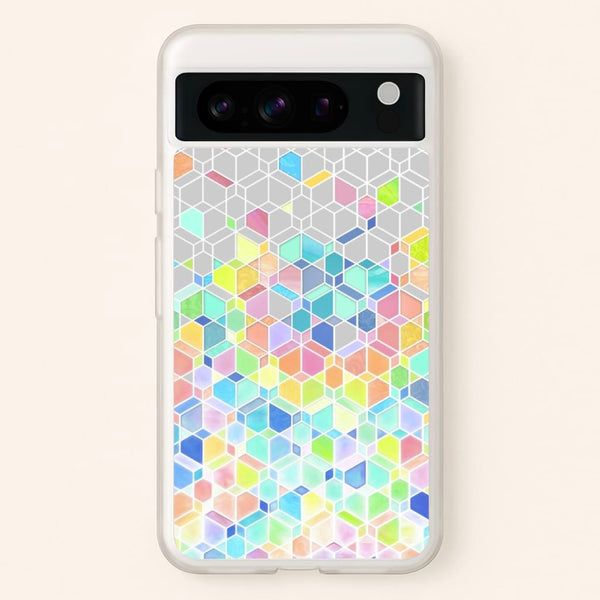 Bright Hexagon Pattern - Pattern Phone Case for Google Pixel 8 Pro