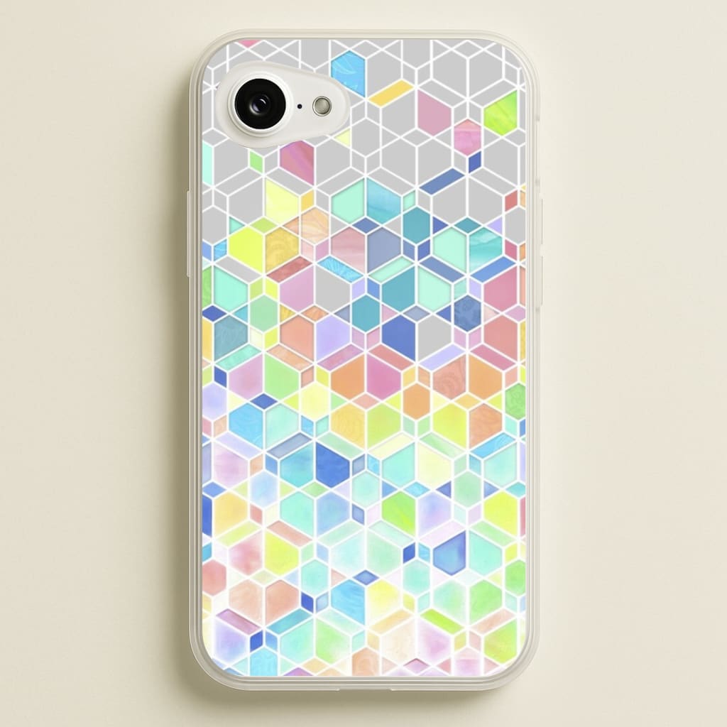 Bright Hexagon Pattern - Pattern Phone Case for iPhone 16e