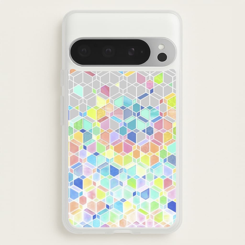 Bright Hexagon Pattern - Pattern Phone Case for Google Pixel 9 Pro XL