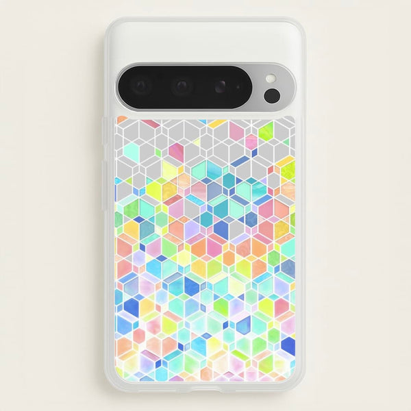 Bright Hexagon Pattern - Pattern Phone Case for Google Pixel 9 Pro XL