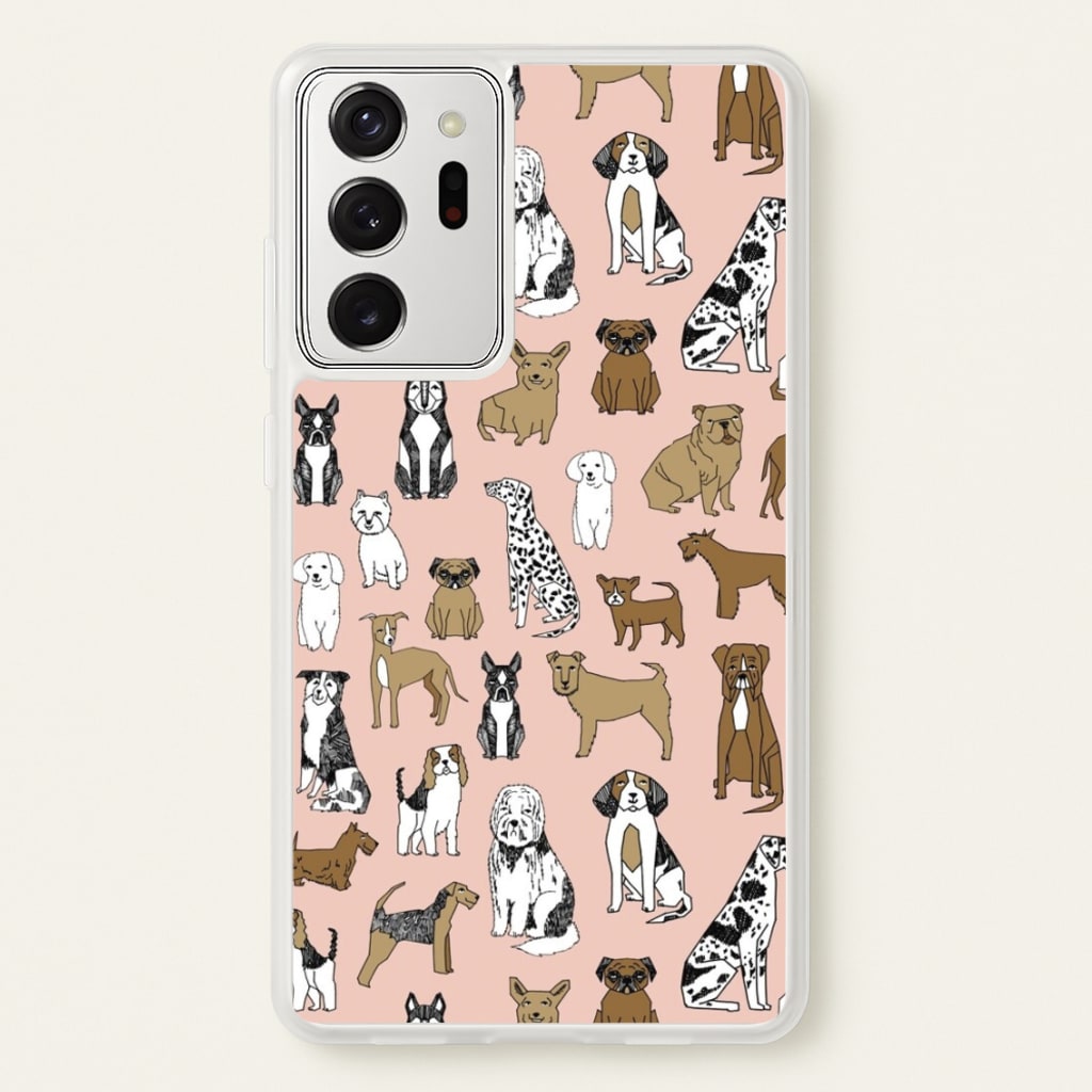 Dog Breeds - Animal Pattern - Pattern Phone Case for Galaxy Note 20 Ultra