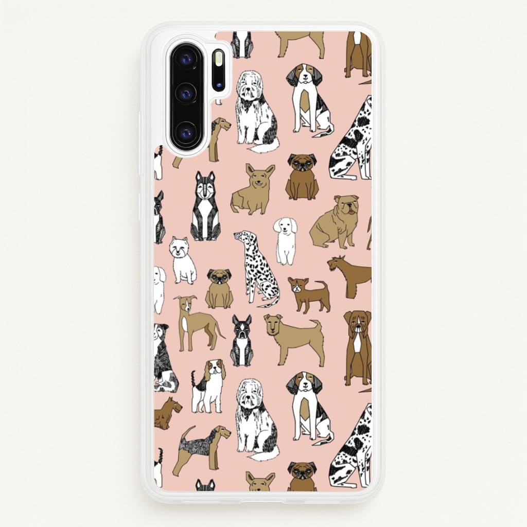 Dog Breeds - Animal Pattern - Pattern Phone Case for Huawei P30 Pro