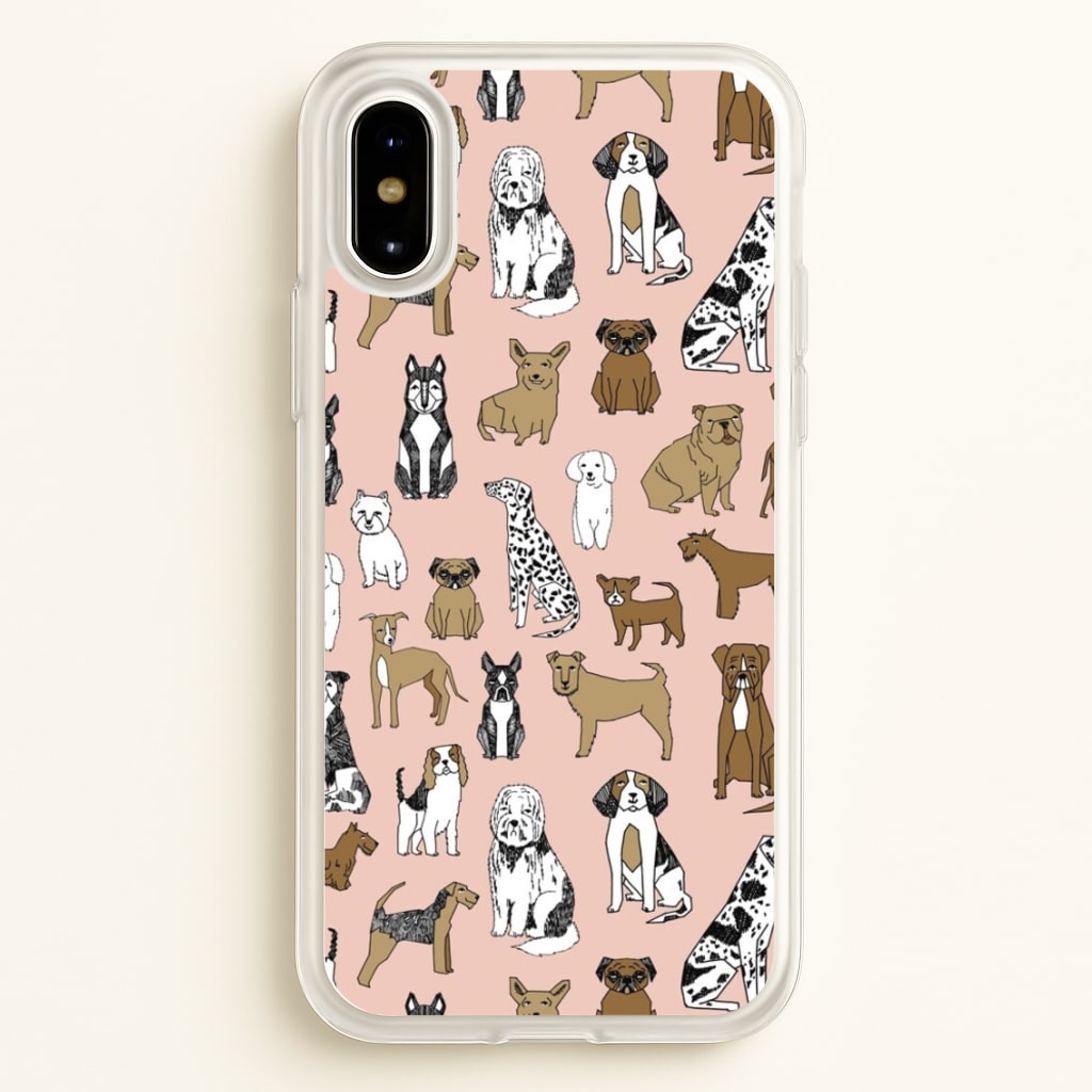 Dog Breeds - Animal Pattern - Pattern Phone Case for iPhone X / XS