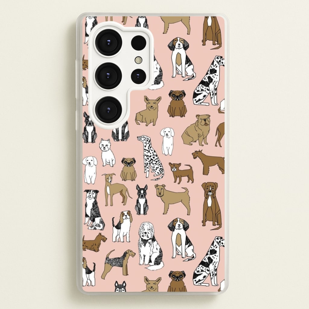 Dog Breeds - Animal Pattern - Pattern Phone Case for Galaxy S25 Ultra