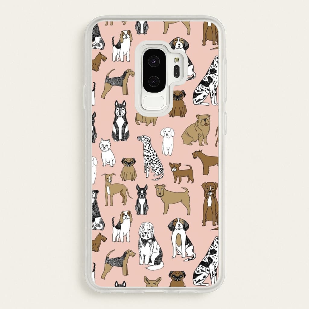 Dog Breeds - Animal Pattern - Pattern Phone Case for Galaxy S9 Plus