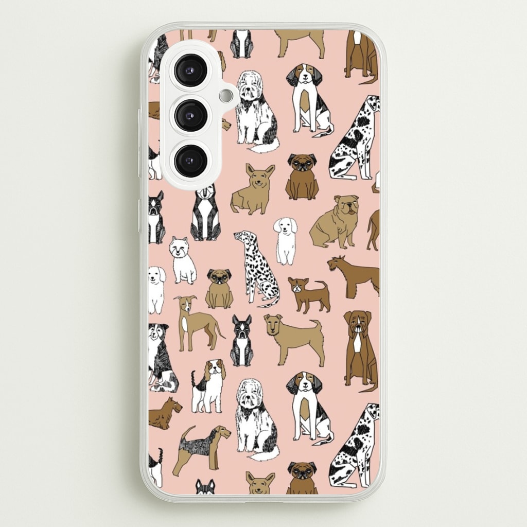 Dog Breeds - Animal Pattern - Pattern Phone Case for Galaxy S23FE