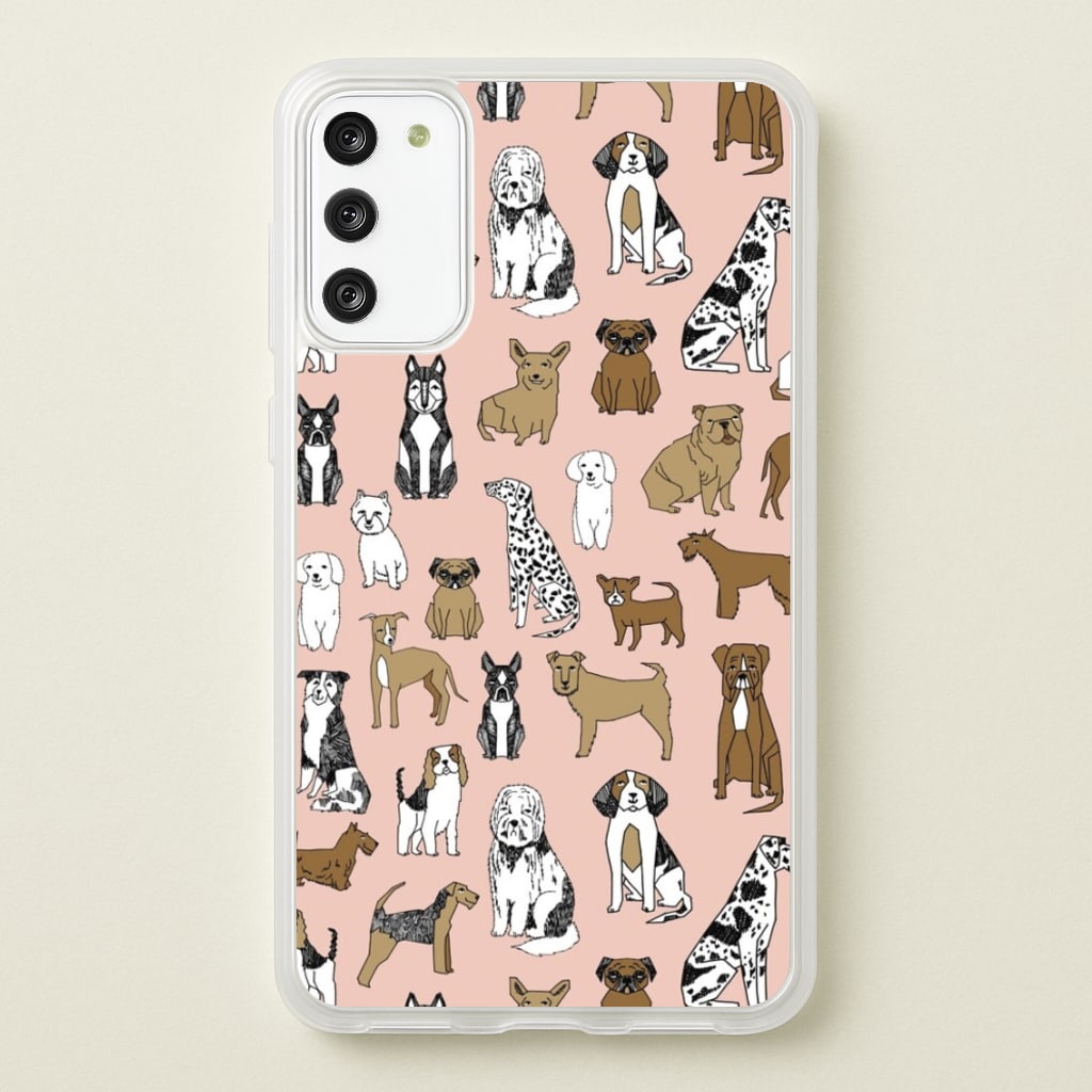 Dog Breeds - Animal Pattern - Pattern Phone Case for Galaxy A41