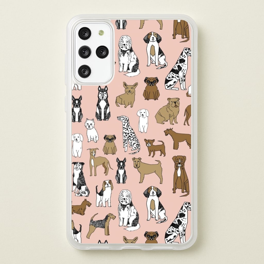 Dog Breeds - Animal Pattern - Pattern Phone Case for Galaxy S20 Plus