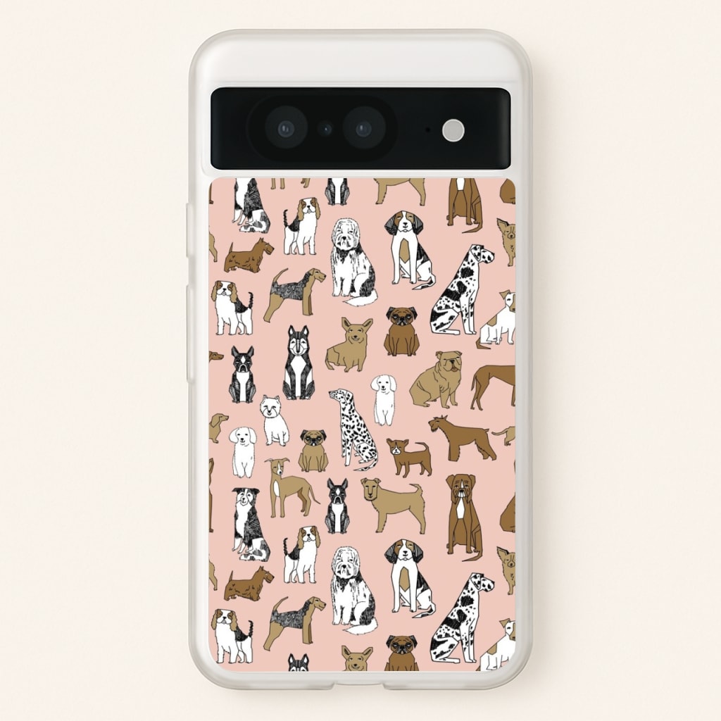 Dog Breeds - Animal Pattern - Pattern Phone Case for Google Pixel 8