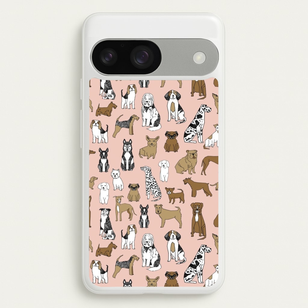 Dog Breeds - Animal Pattern - Pattern Phone Case for Google Pixel 9 / 9 Pro