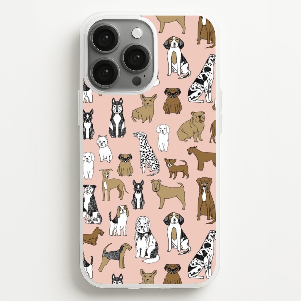 Dog Breeds - Animal Pattern - Pattern Phone Case for iPhone 13 Pro Max