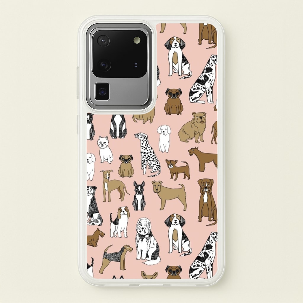 Dog Breeds - Animal Pattern - Pattern Phone Case for Galaxy S20 Ultra