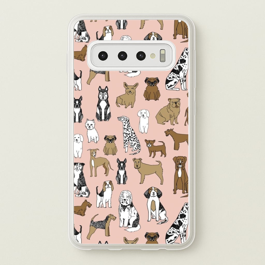Dog Breeds - Animal Pattern - Pattern Phone Case for Galaxy S10 Plus
