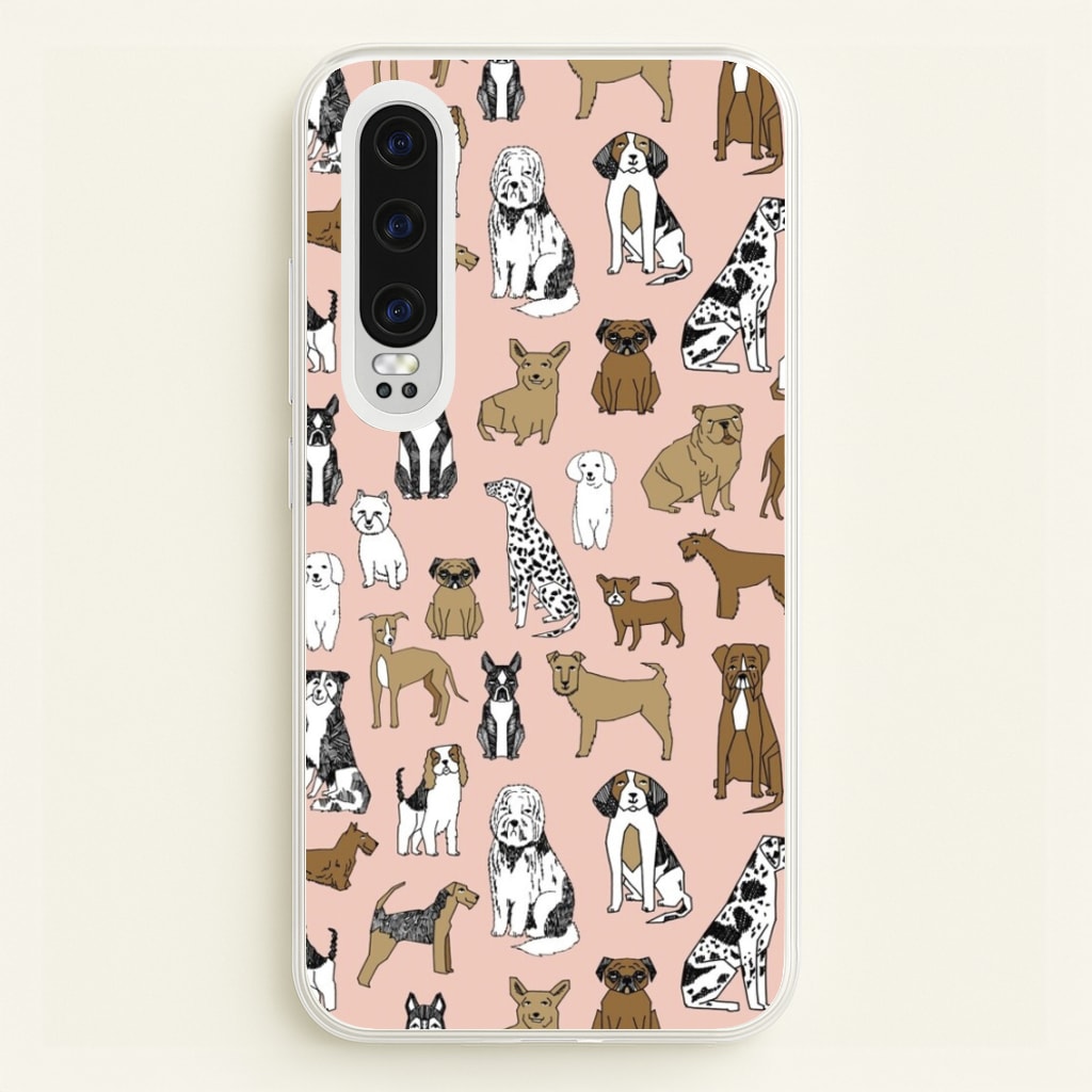 Dog Breeds - Animal Pattern - Pattern Phone Case for Huawei P30