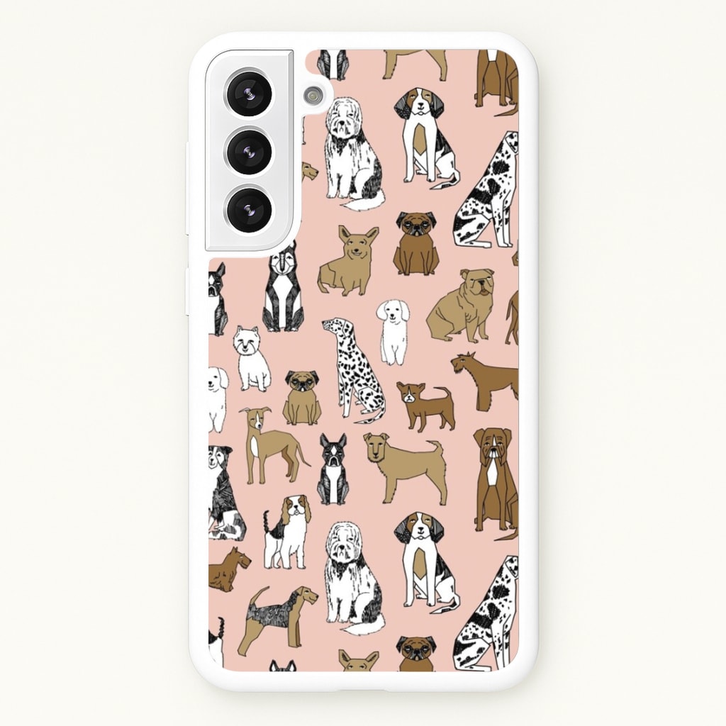 Dog Breeds - Animal Pattern - Pattern Phone Case for Galaxy S22 Plus